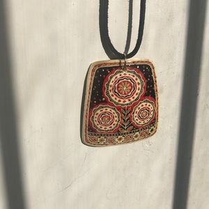 Unique Painted Pendant Necklace